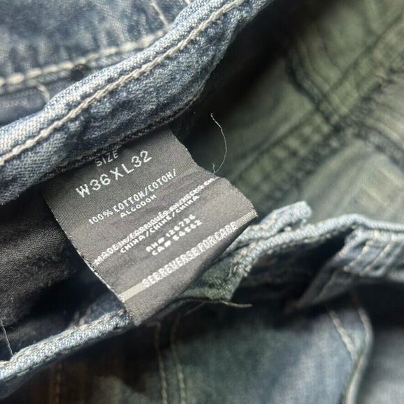 Y2K Xtreme Couture Jeans Men’s 36x32 Straight Leg Blue Dark Wash Pants - Picture 5 of 11